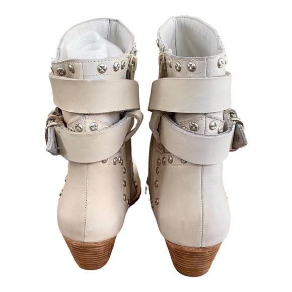 Free People Cream Ankle Boots - Picture 6 of 14